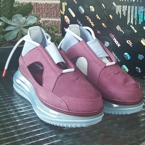 Nike Air Max FF 720 Athletic Shoes Night Maroon 8 - Picture 7 of 10